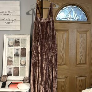 Natural life flair wide leg overalls